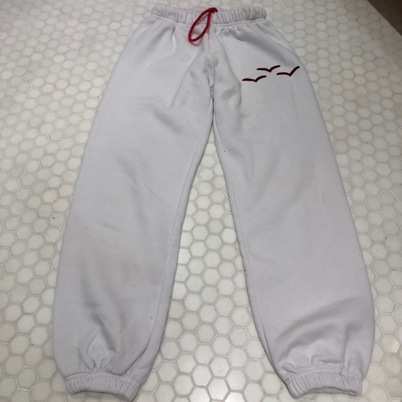 White with red Lazy Pants - Picture 1 of 3